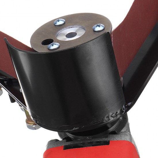 Grinder Pipe and Tube Belt Sander Attachment Stainless Steel Metal Wood Sanding Belt Adapter for 100 Angle Grinder