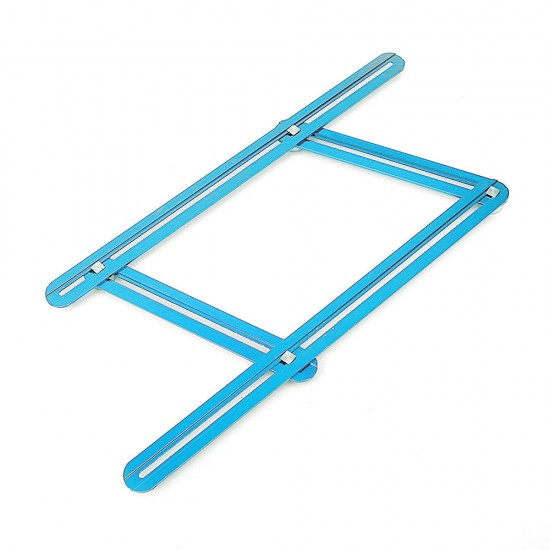 Muiti-color Aluminum Template Ruler Multifunction Four Square Folding Ruler