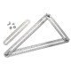 Muiti-color Aluminum Template Ruler Multifunction Four Square Folding Ruler