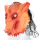 Halloween Creepy Animal Prop Latex Party Unisex Scary Pig Head Mask With Hair Cosplay