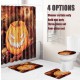 Halloween Shower Curtain Toilet Soft Velvet Non-slip Kitchen Mat Type 3