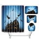 Halloween Shower Curtain Toilet Soft Velvet Non-slip Kitchen Mat Type 4