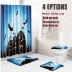 Halloween Shower Curtain Toilet Soft Velvet Non-slip Kitchen Mat Type 4