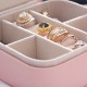 Jewelry Box Organizer Portable Travel Leather Jewellery Ornaments Case Storage