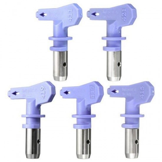 Light Purple Airless Spraying Gun Tips 4 Series 11-21 For Wagner Atomex Paint Spray Tip