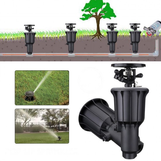 Pop-up Spray Head Sprinkler Misting Nozzle Lawn Garden Auto Rotating Irrigation Misting System