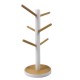 Tree Branch Type Wooden Cup Holder Kitchen Shelf For Coffee And Tea Cup Draining