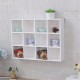 Wall Mounted Storage Shelf Wooden Hanging Shelf Wall Display Rack Holder