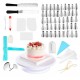 164Pcs DIY Cake Decor Kit Tools Baking Supplies Turntable Sets Spatula Stand Kits