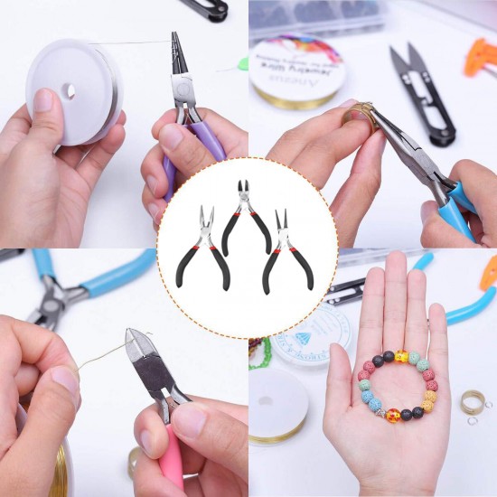 22Pcs Jewelry Making Tools Repair Kit Jewelry Pliers Beading Wire Set DIY Craft