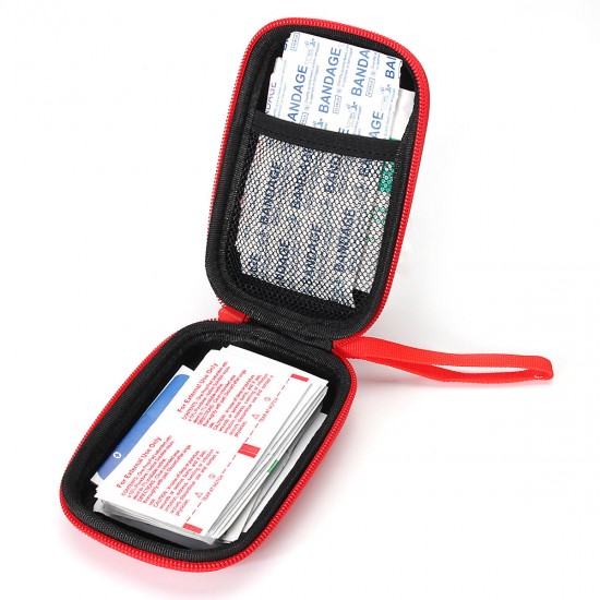 52Pcs PU Waterproof First-Aid Kit EVA Portable Outdoor Emergency Bag Gift Emergency Bag