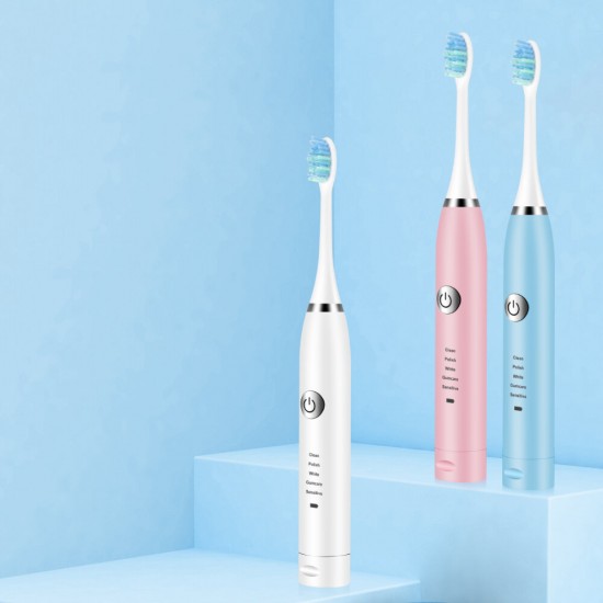 Electric Toothbrush Waterproof USB Rechargeable Tooth Brushes 5 Modes Adjustable Whitening Teeth Brush