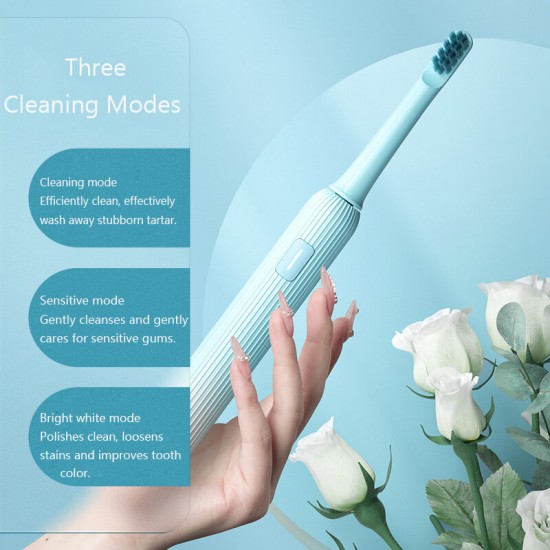 Mint 5 Sonic Electric Toothbrush Three Cleaning Modes Smart Timer Fast Charging Electric Toothbrush Long Battery Life IPX7 Waterproof Electric Toothbrush