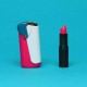 KT-717 Portable Lighter Shape Compact Foldable Toothbrush Travel Camping Outdoor with Toothpaste Bottle