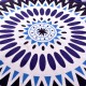 150cm European Style Thin Polyester Fiber Beach Yoga Towel Round Bed Sheet Tapestry Tablecloth