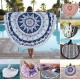 150cm European Style Thin Polyester Fiber Beach Yoga Towel Round Bed Sheet Tapestry Tablecloth