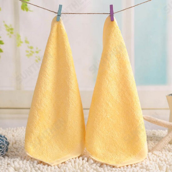 25*25cm Bamboo Fiber Antibacterial Handkerchief Absorbent Soft Baby Face Towel