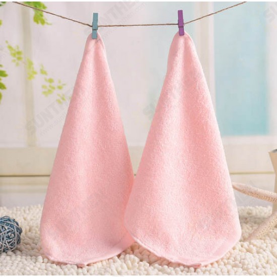 25*25cm Bamboo Fiber Antibacterial Handkerchief Absorbent Soft Baby Face Towel