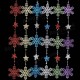 Christmas Star Snowflake Garland Hanging Pendant Tree Party Window Door Decoration