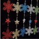 Christmas Star Snowflake Garland Hanging Pendant Tree Party Window Door Decoration