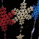 Christmas Star Snowflake Garland Hanging Pendant Tree Party Window Door Decoration