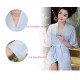 BX-988 Towel Bathrobe Dressing Gown Unisex Men Women Solid Cotton Couple Waffle Sleep Lounge