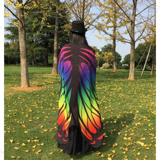 WX-88 135x200cm Butterfly Bohemian Chiffon Beach Towel Women Shawl Skirt Bath Towel Tapestry