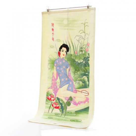 Vintage Cotton Soft Heating Undress Towel Sexy Discoloration Towel Magic Fade With Temperature Rise as Gift