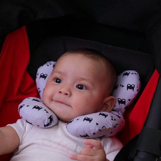 Cotton U-shaped Pillow Baby Stroller Car Seat Cushion Pad Comfortable Breathable Kids Body Support Pillow Mat Outdoor Travel