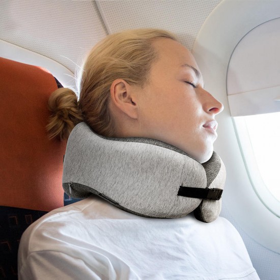 U-shaped Pillow Travel Office Adjustable Nap Neck Pillow 50D Memory Foam Pillow