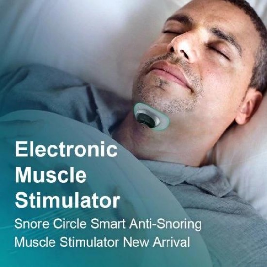 Snore Circle Smart Anti Snoring Muscle Stimulator Snore Stopper Device USB Rechargeable Sleep Instrument Stop Snoring Portable Sleep Monitor Effective Sleep Aids