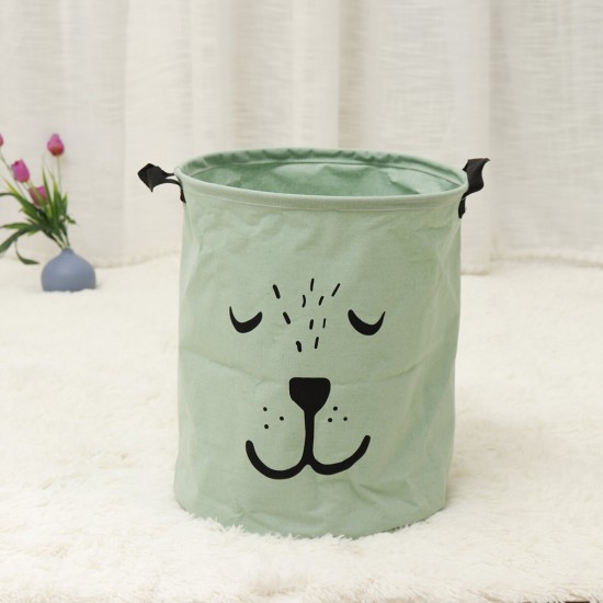 35x40CM Cotton PE Foldable Storage Laundry Hamper Clothes Basket Waterproof Toy Hamper