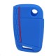 4 Buttons Silicone Car Key Case Three-dimensional Texture