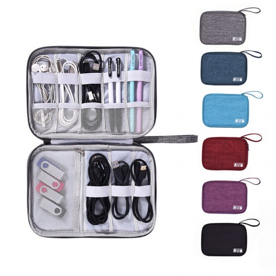 Digital Cable Bag Multi-function USB Gadgets Wires Charger Power Battery Storage Bag Outdoor Travel