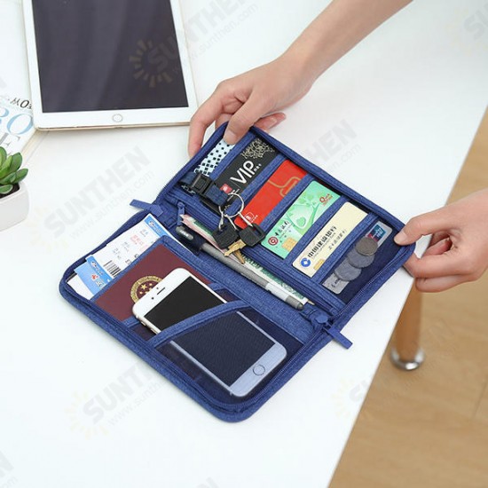 Passport ID Credit Card Holder Package Bill Note Organizer Wallet Storage Bag