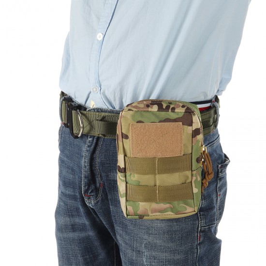 Military Tactical Camo Belt Pouch Bag Pack Phone Bags Molle Pouch Camping Waist Pocket Bag Phone Case Pocket For Hunting