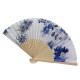 Summer Vintage Bamboo Folding Hand Held Flower Fan Chinese Dance Party Pocket Fans