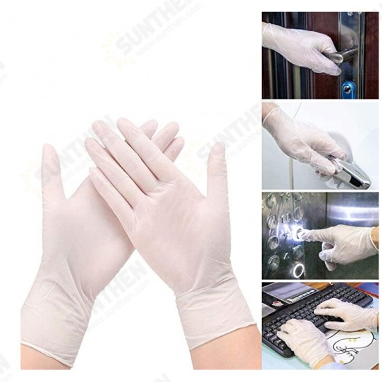 100 Pcs PVC Disposable Gloves PVC Transparent Gloves Protective Outdoor Camping Travel