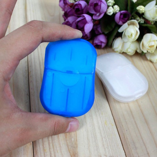 2 PCS 20 Pcs Paper Soap Outdoor Cleaning Supplies Travel Sterilizer Portable Hand Washing Small Sheet