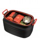 37L Car Folding Fishing Telescopic Bucket with Cover Outdoor Portable Storage Box Organizer