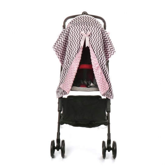 Baby Stroller Sunshade Breathable Muslin Pram Car Seat Canopy Blanket Outdoor Travel