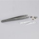 BST-72-MZ Anti-acid Ceramic Tipped Stainless Steel Tweezer Fine Pointed Tips With Heat Resistance 128x10mm