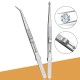 Diamond Jewelry Tweezers Slotted Stainless Steel Tweezers Grip Jewelry Tools Gem Clips Multipurpose Tweezers