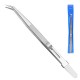 Diamond Jewelry Tweezers Slotted Stainless Steel Tweezers Grip Jewelry Tools Gem Clips Multipurpose Tweezers