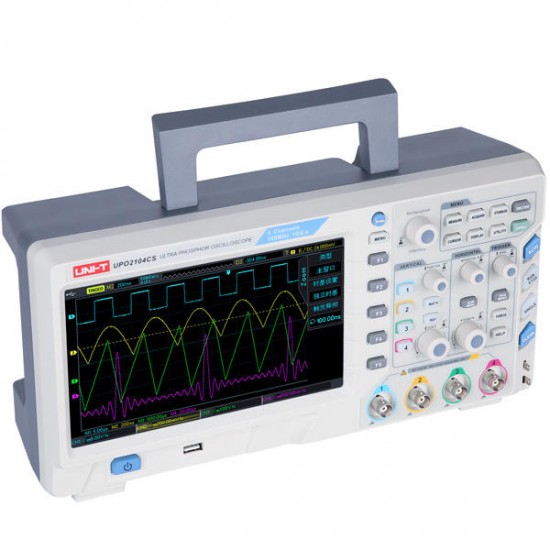 UPO2104CS 8inch TFT LCD 100MHz 4 Channels 1GS/s Ultra Storage Oscilloscope