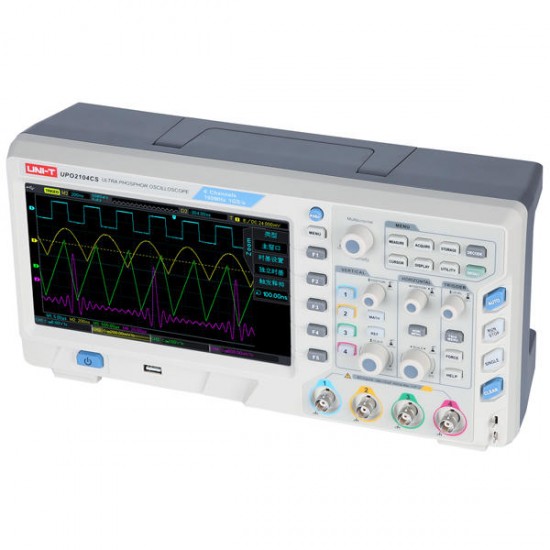 UPO2104CS 8inch TFT LCD 100MHz 4 Channels 1GS/s Ultra Storage Oscilloscope