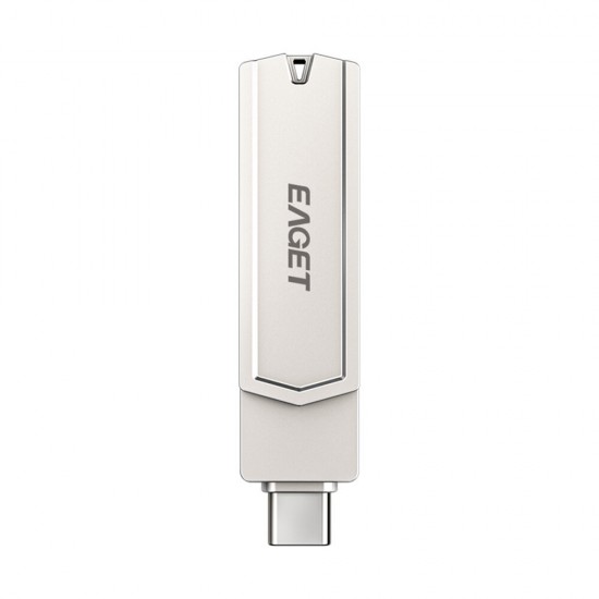 CF22 Type-C USB3.0 Flash Drive 32G 64G 128G OTG Solid State Storage Flash Disk 360° Rotation Portable Thumb Drive for Computer Phone