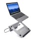 Pobod 5 in 1 Type-C Docking Station USB3.1 Gen1 5Gbps USB3.0 4K/30Hz HDMI USB Hub Portable Heat Disspation Stand for Laptop