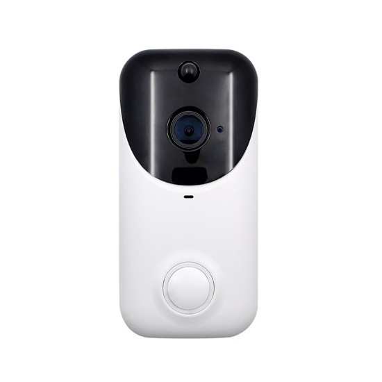 1080P WiFi Video Doorbell Wireless Remote Phone Monitoring Control Two-way Intercom IR Night Vision PIR Motion Detection Intelligent Camera Door Bell