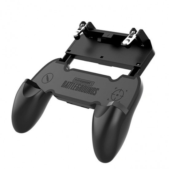 S6-W10 PUBG Game Controller Gamepad Trigger Shooter for PUBG Mobile Game with Foldable Phone Holder for Android iOS Phones